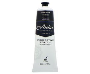 Atelier Interactive Acrylic Paint 80ml S1 - Mars Black