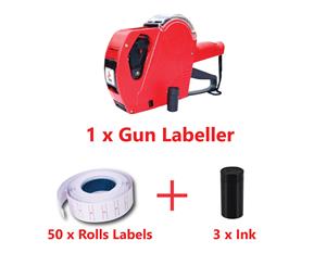 BULK Price Pricing Tag Tagging Gun Labeller Plus Labels Rolls Inks - 1 50 3