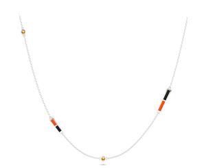 Baltimore Orioles Light Citrine Chain Necklace For Women In Sterling Silver Design by BIXLER - Sterling Silver