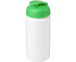 Baseline Plus 500Ml Flip Lid Sport Bottle With Grip (White/Green) - PF2822