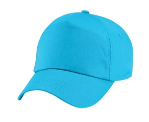 Beechfield Plain Unisex Junior Original 5 Panel Baseball Cap (Surf Blue) - PC2109