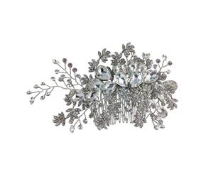 Bella Krystal - Women's Delta Crystal Clustered Vine Hair Comb