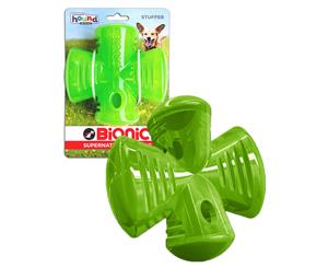 Bionic Stuffer by Outward Hound - Super Durable Treat Dispenser Toy - Green