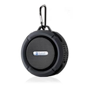 Bluetooth Water-Resistant Speaker USB Rechargeable Microphone - Black