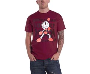 Bomberman T Shirt Tonal Bomb Logo Official Mens - Red