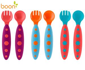 Boon Modware Toddler Cutlery Set - Purple/Aqua/Orange