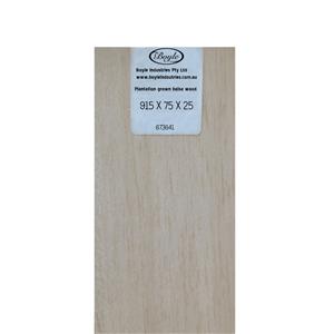 Boyle 915 x 75 x 25mm Balsa Wood Sheet