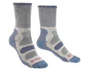 Bridgedale Womens Hike Lightweight Coolmax Walking Socks - Smoky Blue