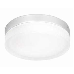 Brilliant Lighting 230mm Silver Trim Ice Round Oyster Ceiling Light