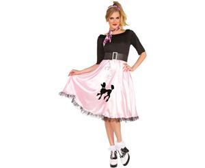 Bristol Novelty Womens/Ladies Sock Hop Sally Costume (Pink) - BN2610