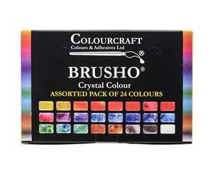 Brusho Crystal Colours Set 24/Pkg-