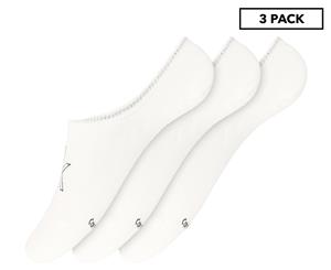 Calvin Klein Women's Logo Sneaker Sock 3-Pack - White