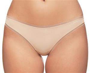 Calvin Klein Women's Sculpted Thong - Bare