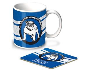 Canterbury Bulldogs NRL Heritage Design Coffee Mug and Coaster Gift Set