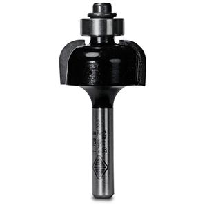 Carbitool Router Bit TCT Cove Bit w.Bearing 1/4inch -Radius 1/4inch -Shank