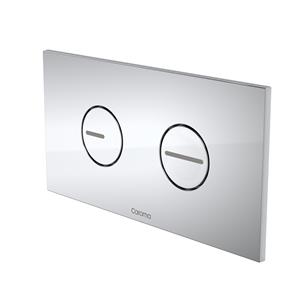 Caroma Chrome Invisi II Round Dual Flush Plate and Buttons