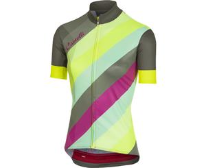 Castelli Prisma Womens Bike Jersey Multicolour/Forest Grey 2019