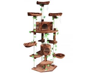 Cat Scratching Tree Scratcher Post 2.1m Brown