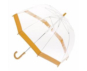 Children's Clear Birdcage Umbrella with Orange Trim