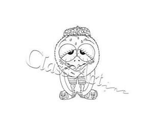 Class Act Cling Mounted Rubber Stamp 3 Inch X5.5 Inch Under The Weather