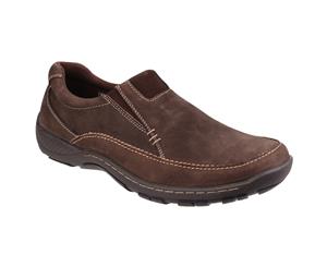 Cotswold Mens Twyning Slip On Elasticated Loafers (Coffee) - FS3801