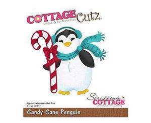 Cottagecutz Die Candy Cane Penguin 3.1 Inch X2.8 Inch