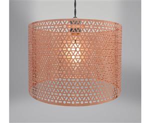 Country Club Metal Light Fitting Geo Copper