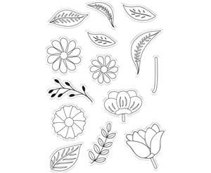 Crafters Companion Clear Stamps - Floral Fusion