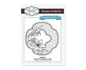 Creative Expressions - Lesleys Tiger Lilies Pre Cut Stamp