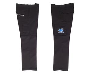 Cronulla Sharks NRL Long Cargo Work Pants BLACK Workwear