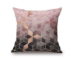 Cubes on Geometry Cotton&linen Pillow Cover 84415