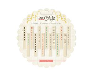 DIY Shop Clothes Pins 13 per pack Days Of The Week & Times Of The Day