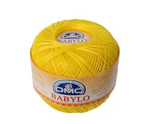 DMC Babylo 10 Crochet Cotton 50g Ball 973 Canary Yellow