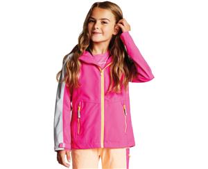 Dare 2b Boys & Girls Avail Waterproof Breathable Jacket - CybPk/Argent