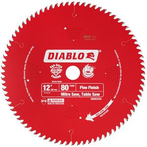 Diablo 305mm 80T TCT Circular Saw Blade for Wood Cutting - Fine Finish