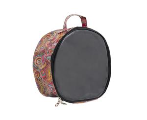 Dilly's Collections Large Round Multi-Purpose Toiletries Travel Makeup Cosmetic Bag - Retro