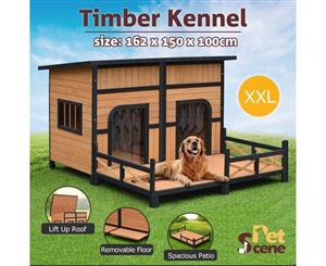 Dog House Large Golden Kennel Outdoor Pet Cage-XXL