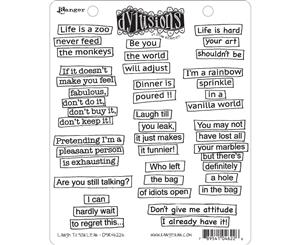 Dyan Reaveley's Dylusions Cling Stamp Collections 8.5&quotX7"-Laugh 'til You Leak