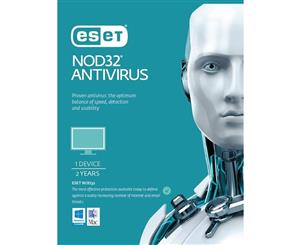 ESET NOD32 Antivirus 1 Device 2 Years Retail Download Card