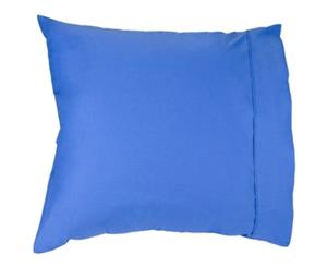Easy Rest - Soft and Elegant 250TC Pure Cotton Percale Pillow Case (Euro Shape) - Sapphire Blue
