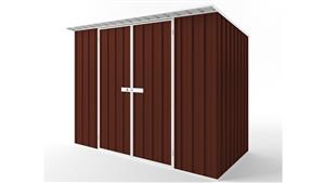 EasyShed D3015 Skillion Roof Garden Shed - Heritage Red