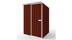 EasyShed S1515 Skillion Roof Garden Shed - Heritage Red