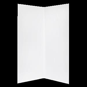 Estilo 90 x 90 x 190cm White Acrylic Shower Wall