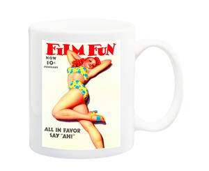 Film Fun Glamour Magazine Cover Mug - 11 Fluid Oz