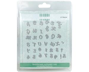 First Edition Dies 41/Pkg-Traditional Alphabet