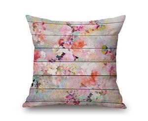 Flowers on Cotton&linen Pillow Cover 80666