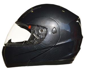 Full Face Modular Flip Up Front Motorcycle Helmet Carbon Graphic AS/NZS1698