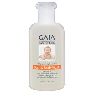 Gaia Natural Baby Bath & Body Wash 250ml