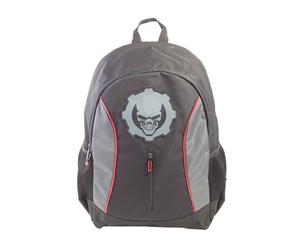 Gears Of War Backpack Skull Printed Logo Official Gamer - Black