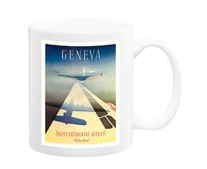 Geneva Airport Mahrer 1940 Mug - 11 Fluid Oz